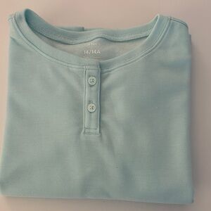 Carter's Sky Blue Buttoned Fleece Top